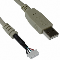 CABLE USB TYPE-A TO 2MM CONN 23"