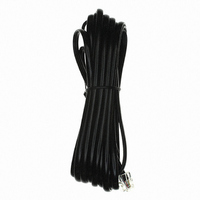 MOD CORD SNG-ENDED 6-4 BLACK 25'