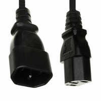 CORD 18AWG 3COND 39" BLACK SVT