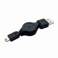 CABLE RETRACTABLE USB A-MINI B