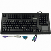 KEYBOARD COMPACT 104 KEY PS2 BLK