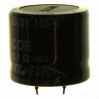 CAP 470UF 200V ALUM SNAP-IN