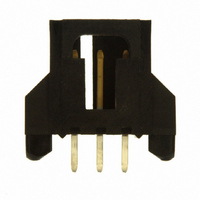 Header Connector,PCB Mount,RECEPT,3 Contacts,PIN,0.1 Pitch,PC TAIL Terminal,LATCH