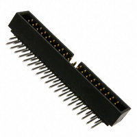 Header Connector,PCB Mount,RECEPT,40 Contacts,PIN,0.1 Pitch,R ANGLE PC TAIL Terminal