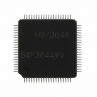IC H8/3644 MCU FLASH 80TQFP