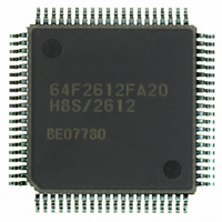 IC H8S MCU FLASH 128K 80QFP