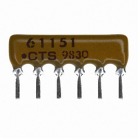 RES-NET 150 OHM 6PIN 5RES BUSSED
