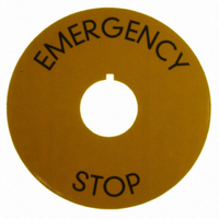 EMRG STP LBL 60MM EMERGENCY STOP
