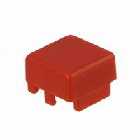 SWITCH CAP 12.5MM SQ PLASTIC RED