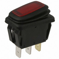 SWITCH ROCKER SPST 25A LED IP65