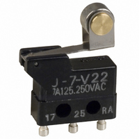 MICRO SWITCH, ROLLER LEVER, SPDT 7A 250V