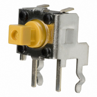 Pushbutton Switch,VERTICAL R/A,SPST,OFF-(ON),PC TAIL W/RETNN Terminal,PCB Hole Count:4