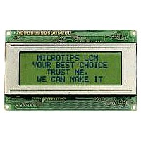 LCD Character Display Modules Yl/Grn Transflective Yl/Grn LED Backlight