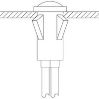 INDICATOR, PANEL MOUNT, NEON, COLOR: RED, VOLTAGE (V): 125VAC, MOUNTING HOLE (INCH): 0.50 (METRIC): 12.7, TERMINATION: 4.5" 22 AWG WIRE, LENS: DOME, BEZEL COLOR: STAINLESS STEEL, HOUSING COLOR: WHITE