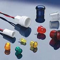 LED Mounting Hardware Clear cap Twist-on 24awg 24 Stripped