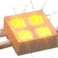 LED Arrays, Modules and Light Bars Yellow, 590nm 4-LED Module, 20 Ct