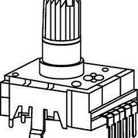 Panel Mount Potentiometers 35mm AUDIO 20K PC Mount