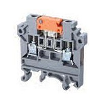 DIN Rail Terminal Blocks Spring Clamp 1in2out
