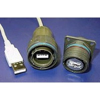 USB & Firewire Connectors USB TYPE A JAM NUT OLIVE DRAB CAD