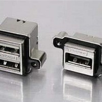 USB & Firewire Connectors USB RECPT ON PCB RA IP67 DUAL A CBL HDER