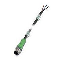 CABLE 4POS M12 PLUG-WIRE 10M