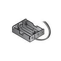 Battery Holders, Snaps & Contacts 3 AAA PC LEADS BLK