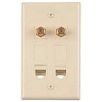 RESIDENTIAL WALL PLATE, 6 MODULE, IVORY