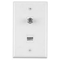 RESIDENTIAL WALL PLATE, 2 MODULE, WHITE