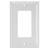 WALL PLATE, NYLON, 1 MODULE, RED