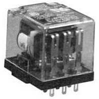 POWER RELAY, 3PDT, 120VAC, 10A, PLUG IN