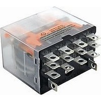 POWER RELAY, 110VDC, 15A, 4PDT, PLUG IN