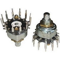 SWITCH, ROTARY, DP6T, 1A, 12V
