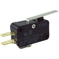 MICRO SWITCH, ROLLER LEVER SPDT 15A 250V