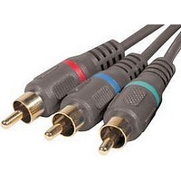 COMPONENT VIDEO CABLE, 6FT, BLACK