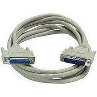 COMPUTER CABLE, SERIAL, 25FT, PUTTY