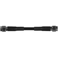 COAXIAL CABLE, RG-58C/U, 6IN, BLACK