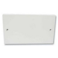 BLANKING PLATE, DOUBLE, WHITE