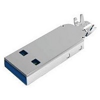 CONN PLUG USB 3.0 A BLUE