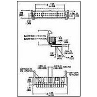 WIRE-BOARD CONN, HEADER, 40POS, 2.54MM