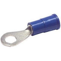 TERMINAL, RING TONGUE, #8, CRIMP, BLUE