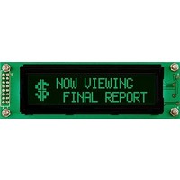 LCD Character Display Modules Black Background Green Text