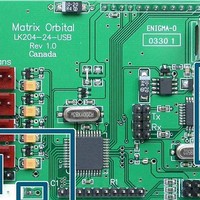 LCD Character Display Modules 20x4-24 green text