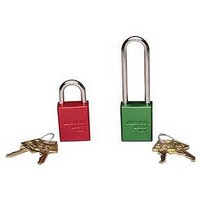 LOCKOUT HI SECURTY 3" RED 6PC