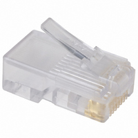 MOD PLUG ASSY/8POS/RNDCABLE 25PC