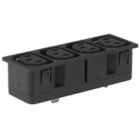 MODULE PWR OUTLET 4-WAY SNAP-IN