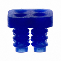 Connector Accessories 4 POS Socket Mini-Universal Gang Wire Seal Loose Piece Silicone Rubber Blue
