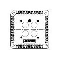 PLCC SOCKET, 52POS, THROUGH HOLE