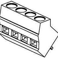 Fixed Terminal Blocks 5.0MM EUROBLOCK PC 4 PC 45 BLK 10A 10CKT