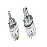 Rotary Switch,STRAIGHT,Number Of Positions:6,PC TAIL Terminal,ROTARY SHAFT,PCB Hole Count:12