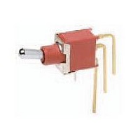 Toggle Switch,RIGHT ANGLE,SPDT,ON-OFF-(ON),PC TAIL Terminal,TOGGLE BAT,PCB Hole Count:4